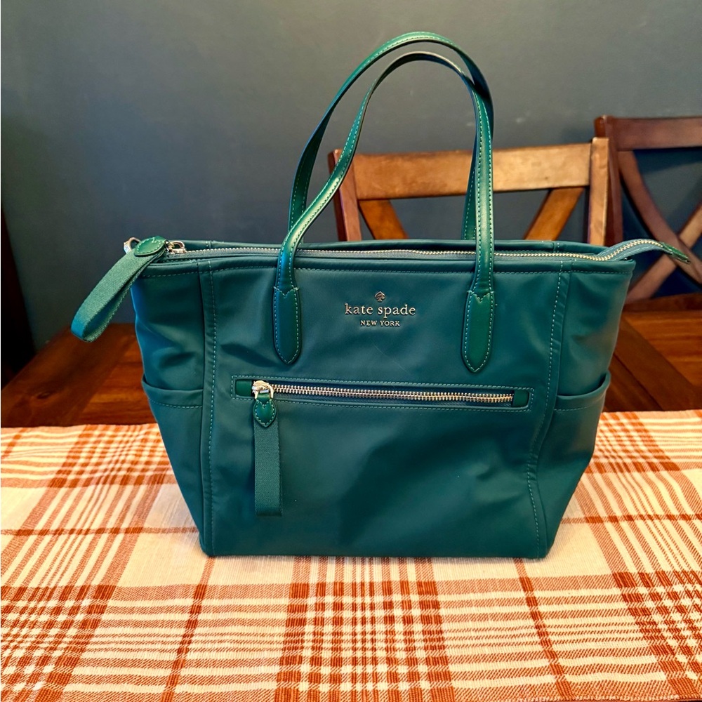 Kate Spade Emerald Green Tote Bag